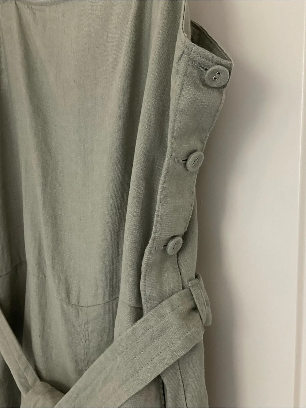Everlane Flax Linen Side Button Jumpsuit 4